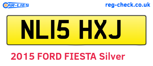 NL15HXJ are the vehicle registration plates.