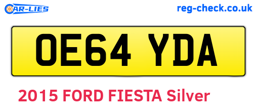 OE64YDA are the vehicle registration plates.