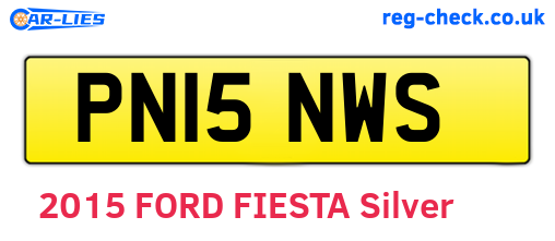 PN15NWS are the vehicle registration plates.
