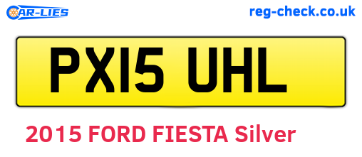 PX15UHL are the vehicle registration plates.
