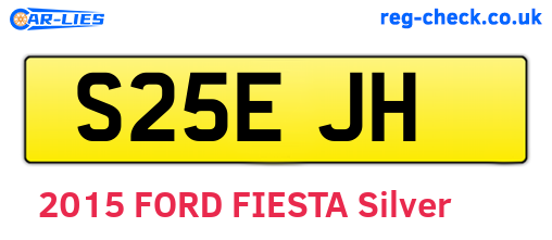 S25EJH are the vehicle registration plates.