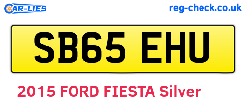 SB65EHU are the vehicle registration plates.