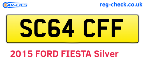 SC64CFF are the vehicle registration plates.