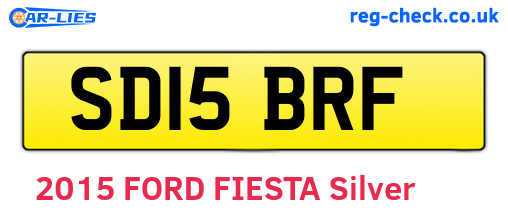 SD15BRF are the vehicle registration plates.
