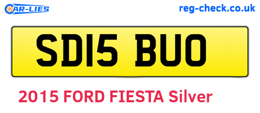 SD15BUO are the vehicle registration plates.