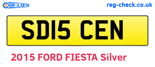 SD15CEN are the vehicle registration plates.