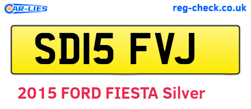 SD15FVJ are the vehicle registration plates.