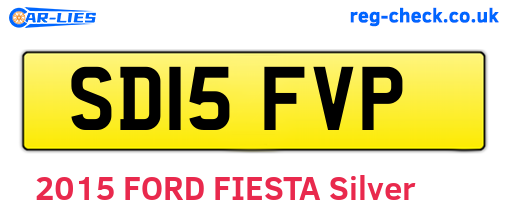 SD15FVP are the vehicle registration plates.