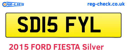 SD15FYL are the vehicle registration plates.