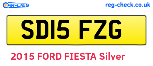 SD15FZG are the vehicle registration plates.