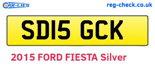 SD15GCK are the vehicle registration plates.