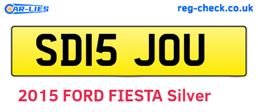 SD15JOU are the vehicle registration plates.
