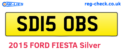 SD15OBS are the vehicle registration plates.