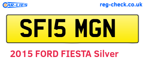 SF15MGN are the vehicle registration plates.