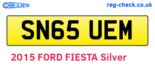 SN65UEM are the vehicle registration plates.