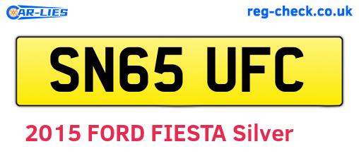 SN65UFC are the vehicle registration plates.