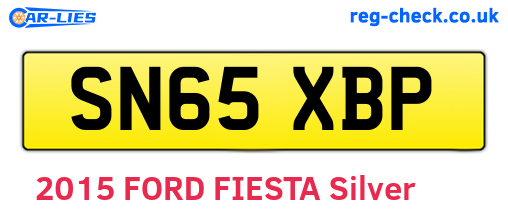 SN65XBP are the vehicle registration plates.