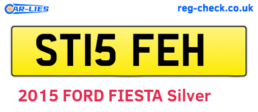 ST15FEH are the vehicle registration plates.