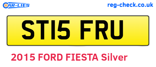 ST15FRU are the vehicle registration plates.