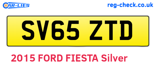 SV65ZTD are the vehicle registration plates.