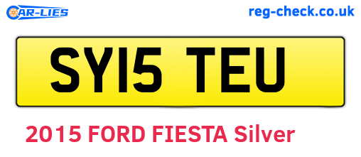 SY15TEU are the vehicle registration plates.