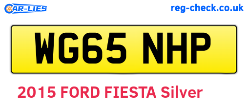 WG65NHP are the vehicle registration plates.
