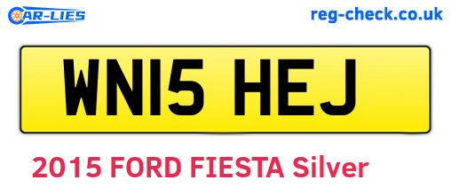 WN15HEJ are the vehicle registration plates.