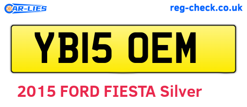 YB15OEM are the vehicle registration plates.