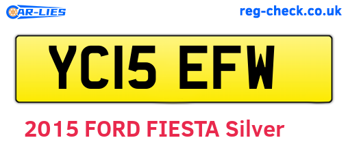 YC15EFW are the vehicle registration plates.