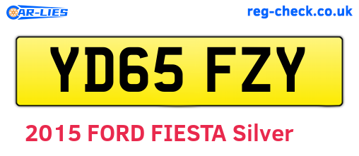 YD65FZY are the vehicle registration plates.