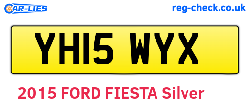 YH15WYX are the vehicle registration plates.