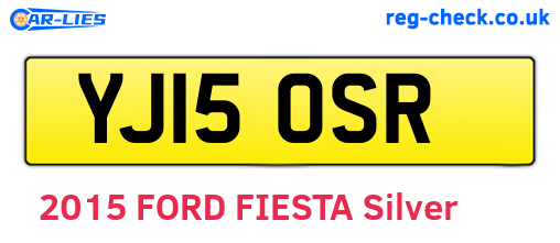 YJ15OSR are the vehicle registration plates.