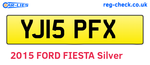 YJ15PFX are the vehicle registration plates.