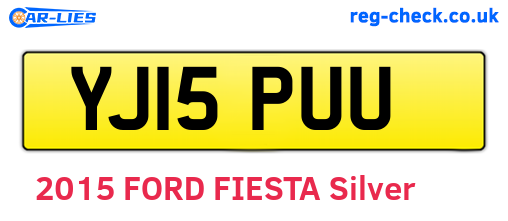 YJ15PUU are the vehicle registration plates.