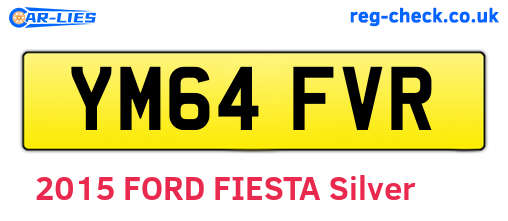 YM64FVR are the vehicle registration plates.