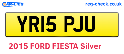 YR15PJU are the vehicle registration plates.