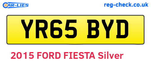 YR65BYD are the vehicle registration plates.