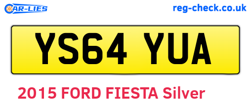 YS64YUA are the vehicle registration plates.