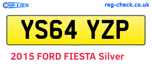 YS64YZP are the vehicle registration plates.