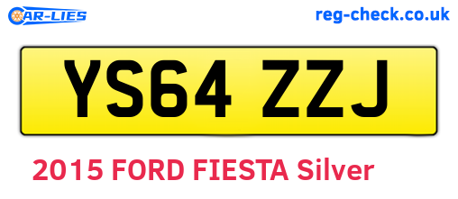 YS64ZZJ are the vehicle registration plates.