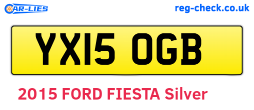 YX15OGB are the vehicle registration plates.