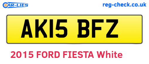 AK15BFZ are the vehicle registration plates.