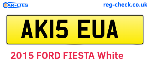 AK15EUA are the vehicle registration plates.