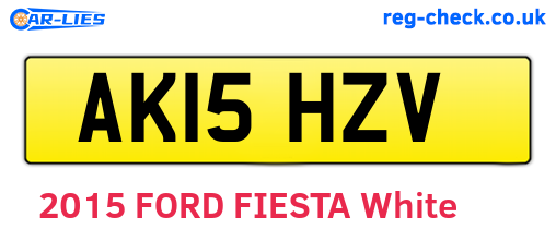 AK15HZV are the vehicle registration plates.