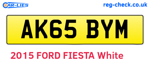 AK65BYM are the vehicle registration plates.