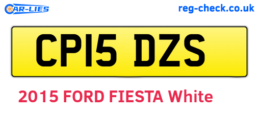 CP15DZS are the vehicle registration plates.