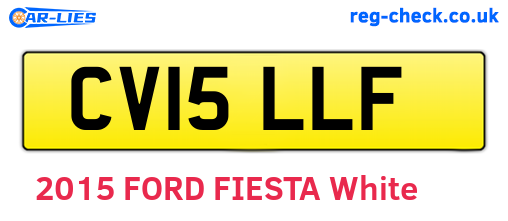 CV15LLF are the vehicle registration plates.