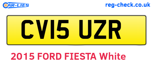 CV15UZR are the vehicle registration plates.