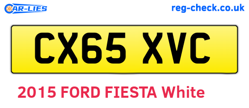CX65XVC are the vehicle registration plates.