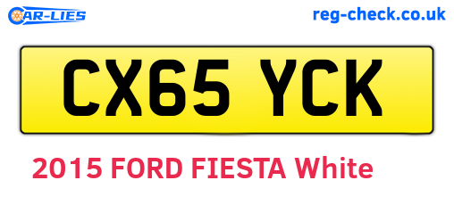 CX65YCK are the vehicle registration plates.